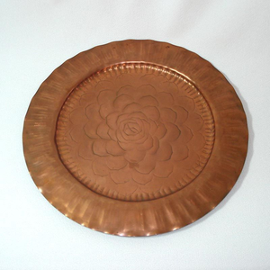 Assiette de présentation en cuivre, compatible lave-vaisselle, pour événements, contact alimentaire, 13 pouces, décoration de mariage - Product Image 4