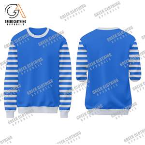 Sudadera ZPB - Azul Rey |   Sudadera de Felpa 100% Algodón Zeta Phi Beta con Logotipo del Equipo Bordado en Chenilla, Ropa de la Hermandad - Product Image 2