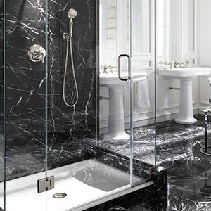 Premium Quality Marine Black Marble <b>Stone</b> Smooth Polished Finish for Interior Construction and Luxury Styling Use - Product Image 3