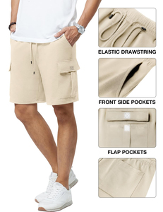 Pantalones Cortos Casuales de Moda con Logotipo Bordado de Alta Gama, Estilo Familiar, Unisex, Holgados, de Algodón con Cordón Ajustable para Hombre - Product Image 5