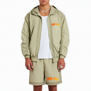 Men's High Quality Casual Wear Windbreaker <b>Set</b> <b>Waterproof</b> Windproof Custom Printed Logo Regular Fit Midweight 100% Cotton Summer - Product Image 1