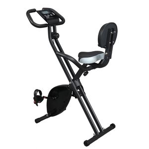 Cyclette Pieghevole Nera per Casa, in Acciaio e ABS, Attrezzatura Fitness, Bici da Spinning a Catena per Palestra e Uso Domestico - Product Image 1
