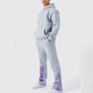 Service OEM, prix bas, survêtement empilé pour hommes, best-seller, survêtement oversize délavé à l'acide pour hommes - Product Image 1