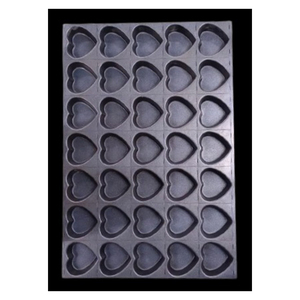 Bandeja para hornear de buena calidad, antiadherente, 600x400 mm, 35 en 1, con forma de corazón, para uso en panadería - Product Image 1