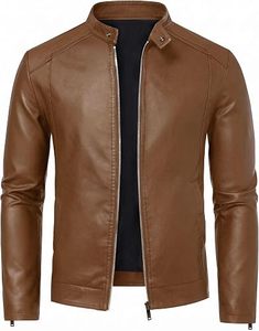 Blouson en cuir pour moto pour homme, en véritable peau de mouton, avec poches zippées, vêtement d'extérieur chaud pour l'hiver, logo personnalisé - Product Image 4