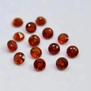 Pierres précieuses en vrac de kyanite orange naturelle de 5 mm, taille brillant ronde facettée, certifiées IGI, pour bijoux personnalisés – Produits phares - Product Image 1