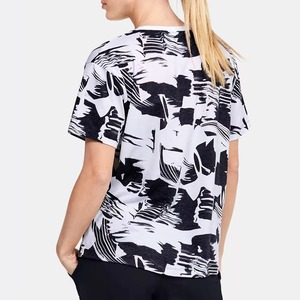 T-shirt décontracté pour femme, impression personnalisée, sérigraphie, 100 % coton, motif uni, écologique, respirant, séchage rapide, haute qualité - Product Image 5