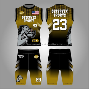 Tenues de football 7v7 personnalisées, maillots de football 7 sur 7, uniformes de flag football de qualité avec compression - Product Image 1