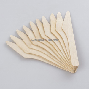 Ensemble de couverts jetables biodégradables en bois pour la restauration, les hôtels, la livraison à emporter et le camping - Product Image 3