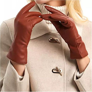 Gants en cuir pour femmes, hiver 2026, compatibles écran tactile, respirants, sportifs, chauds, pour l'extérieur, en provenance du Pakistan - Product Image 6