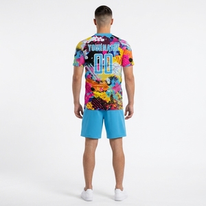 ชุดเสื้อฟุตบอลคุณภาพสูงแบบซับลิเมชั่น 100% โพลีเอสเตอร์ ชุดยูนิฟอร์มฟุตบอลสั่งทำพิเศษ ระบายอากาศได้ดี แห้งเร็ว ชุดฝึกซ้อม แบรนด์สั่งทำได้ - Product Image 6