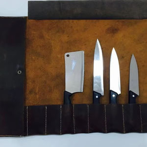 Sac de Chef en Cuir Style Vintage, Housse à Couteaux Anti-Odeur Premium, Robuste et Confortable pour le Rangement des Couteaux et des Ustensiles de Cuisine - Product Image 3