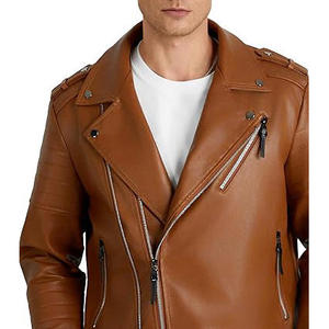 2026 Breathable Vintage Men <b>Sheep</b> <b>Skin</b> <b>Jacket</b> Distressed Finish Heavy Material Rugged Durable Windproof Coat For Spring All Wear - Product Image 5