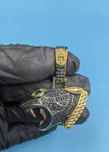 Colgante Cabeza de León de Plata 925, Colgante Hip Hop Iced Out con Moissanita VVS, Colgante Bling para Raperos, Colgante para Amantes de Animales para Hombres - Product Image 2