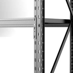 Scaffalatura Industriale a 3 Ripiani in Acciaio, 170 cm L x 50 cm P x 160 cm A, Nera, Resistente, Regolabile, per Uso in Garage - Product Image 5