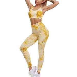 OEM Services Wholesale Workout Women Sublimation Printed Bra & Legging Sets Activewear Gym Fitness Latest Design Woman Yoga Set - Product Image 4