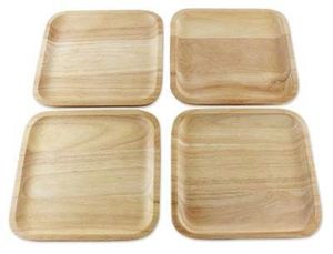 Plato de Madera Hecho a Mano para Mesa de Comedor, Plato de Madera Maciza Natural para Servir Alimentos, Aperitivos, Frutas, Postres, Restaurante, Cocina, Hogar - Product Image 3