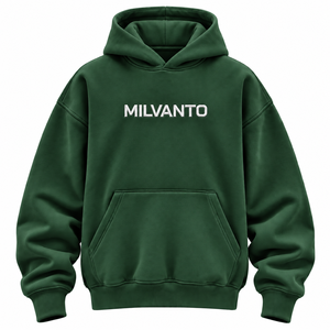 Sweat à capuche oversize marron personnalisé brodé pour hommes et femmes – Qualité supérieure, épais, à épaules tombantes - Product Image 3