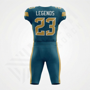 Uniforme de Fútbol Americano Transpirable de Secado Rápido, Manga Corta, Personalizable, Ropa Deportiva para Equipos, Tela Resistente - Product Image 2