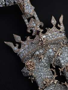 Colgante de Diseño 3D Estilo Hip Hop, Totalmente Cubierto de Diamantes, Pasa el Test de Diamantes, Colgante de Plata de Ley 925, Colgante de Moissanita VVS - Product Image 5