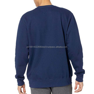 Breathable Autumn <b>Men's</b> Hoodies Sweatshirts Custom Logo Printed Digital Embroidery OEM Service 100% Cotton Crewneck <b>Fleece</b> - Product Image 3