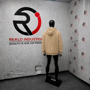 Beige Oversized Zip Up <b>Hoodie</b> <b>Red</b> Graphic Print Unisex Streetwear Fashion Full Zipper Hooded Sweatshirt For <b>Men</b> Women Casual Fit - Product Image 4