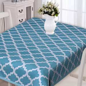 Housse de table brodée de haute qualité en coton 100% pur avec des motifs personnalisés pour les banquets - Product Image 5