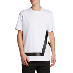 T-shirt pour homme de haute qualité, best-seller, 100% coton tricoté, motif uni personnalisé, séchage rapide, respirant, anti-rétrécissement, manches courtes - Product Image 3