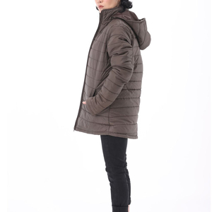 Wholesale Customized Style Best Price Women Puffer Jacket Full <b>Zipper</b> Printed Logo Women Puffer Jackets For Adults - Product Image 1
