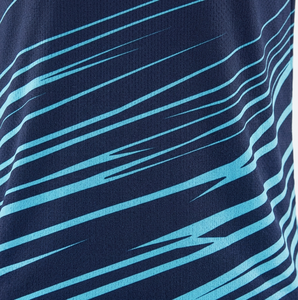 Maillot de sport antibactérien 100 % polyester à manches courtes avec impression par transfert thermique ou sublimation, coupe athlétique - Product Image 6