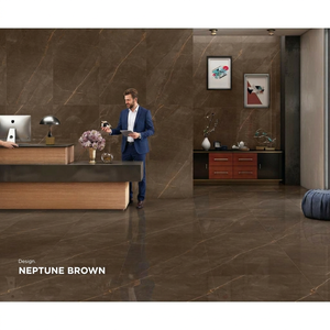 Carreaux de porcelaine émaillée numérique 800x1600mm 9mm Neptune Brown aspect marbre brillant, dalles de sol, garantie 3 ans, résistant aux acides - Product Image 6