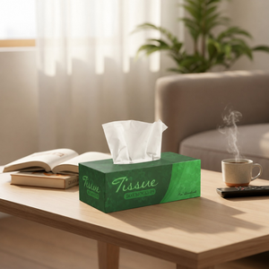 Premium Luxury Soft 2 Ply Facial Tissue Paper <b>Box</b> | Printed Disposable Tissue Packaging <b>Box</b> for Home Office Hotel and Car Use - Product Image 3