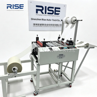 Machine industrielle de laminage et de découpe pour le traitement de films multicouches, de rubans adhésifs et de matériaux en rouleau, avec fonction de découpe en feuilles.