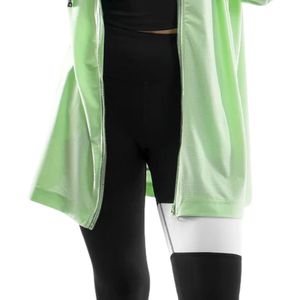 Veste de course pour femmes, couleur personnalisée, épaisse, imperméable, coupe-vent, imprimée, tricotée, respirante, coupe-vent de sport, fitness - Product Image 6