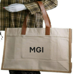 Customized Reusable Eco-Friendly Jute Tote <b>Bag</b> with Custom Logo <b>Medium</b>/Extra Large <b>Sizes</b> Hand Length Handle for Beach & Shopping - Product Image 5