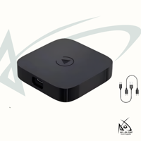 Sudex Wireless Apple CarPlay Android Auto AI Box Android 12 2+16GB para Wi-Fi Inteligente de 5.0 5GHz YouTube Netflix 1 Año