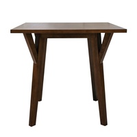 Petite table à manger en bois de caoutchouc fabriquée au Vietnam ensemble de table à manger fabricant direct approvisionnement OEM à bas quantité minimale de commande