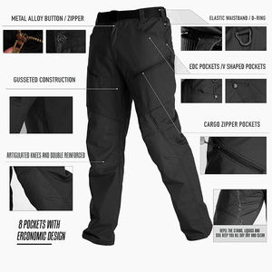 Pantalones de Senderismo para Hombre, Diseño Recto, Resistentes al Agua, de Secado Rápido, para Deportes al Aire Libre de Verano - Product Image 6