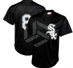 Maillot de baseball 100% polyester en taille adulte, maillot personnalisé, couleur unie, uniforme d'équipe de baseball, service OEM - Product Image 2
