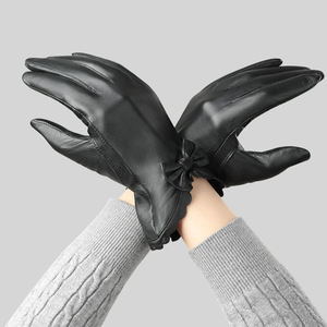 Guantes de cuero para mujer, estilo nuevo de invierno 2026, guantes térmicos para conducir, de Pakistán, a la moda. - Product Image 5