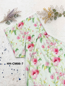 Tissu polyester imprimé floral Viet Thang 8027, 58/60 pouces, tissé, respirant, léger, pour rideaux et textiles de maison - Product Image 5