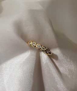 Anillos Apilables con Diamantes Engastados en Bisel, Redondos, Cultivados en Laboratorio, Oro Sólido de 14K y 18K, Joyería Fina Minimalista de Lujo para Uso Diario, Venta al Por Mayor - Product Image 5