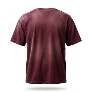 T-shirt à manches courtes pour homme, coupe ample, respirant, écologique, 100% coton, style hip-hop, fabrication OEM, étiquette privée - Product Image 2