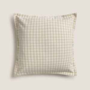 Fundas de Cojín a Cuadros 100% Algodón Tejido 20x20" - Fundas Decorativas a Cuadros Estilo Boho Rústico para Almohadas - Venta al por Mayor - Product Image 2