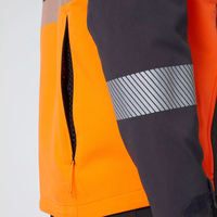 Veste de travail en polyester haute visibilité pour hommes, personnalisable, imperméable, réfléchissante, certifiée CE, pour l'hiver