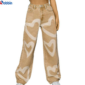 Jeans de Tallas Grandes para Mujer, OEM, Elásticos, de Mezclilla, Algodón, Corte Regular, Estilo Cargo, Pierna Recta, Transpirables, de Secado Rápido, Venta al Por Mayor, Moda - Product Image 5