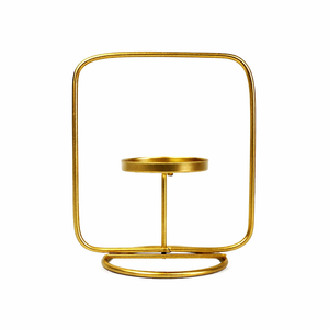 Support de bougie en métal sculpté pour mariages et événements festifs, doré poli, style vintage, en fer, pour décoration intérieure et table - Product Image 5