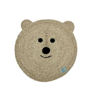 New Arrival Adorable Baby <b>Rug</b> Natural Seagrass Water Hyacinth Woven Handmade Cute Face Nursery Kids Room Home Decor - Product Image 3