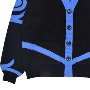 High Quality ZPB Sorority Crest Shield Women’s HBCU Greek Letter Button-Up Varsity Knitted Cardigan Collegiate & University Wear - Product Image 3