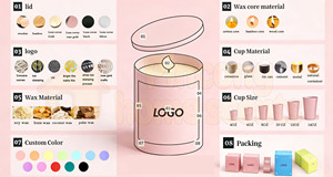 Bougie parfumée personnalisée, pot en verre de luxe, parfum longue durée, bougie en cire de soja pour la fête des mères, mariage, Saint-<span class=keywords><strong>Valentin</strong></span>, anniversaire, cadeau - Product Image 6